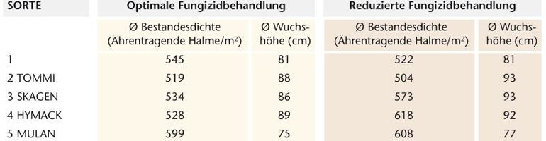 Bestimmt der Sortentyp den Strohertrag?